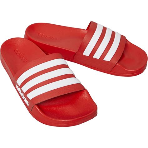 adidas badslippers heren rood|adidas heren slips.